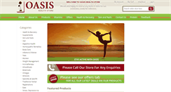 Desktop Screenshot of oasishealthstore.com
