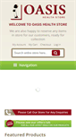 Mobile Screenshot of oasishealthstore.com